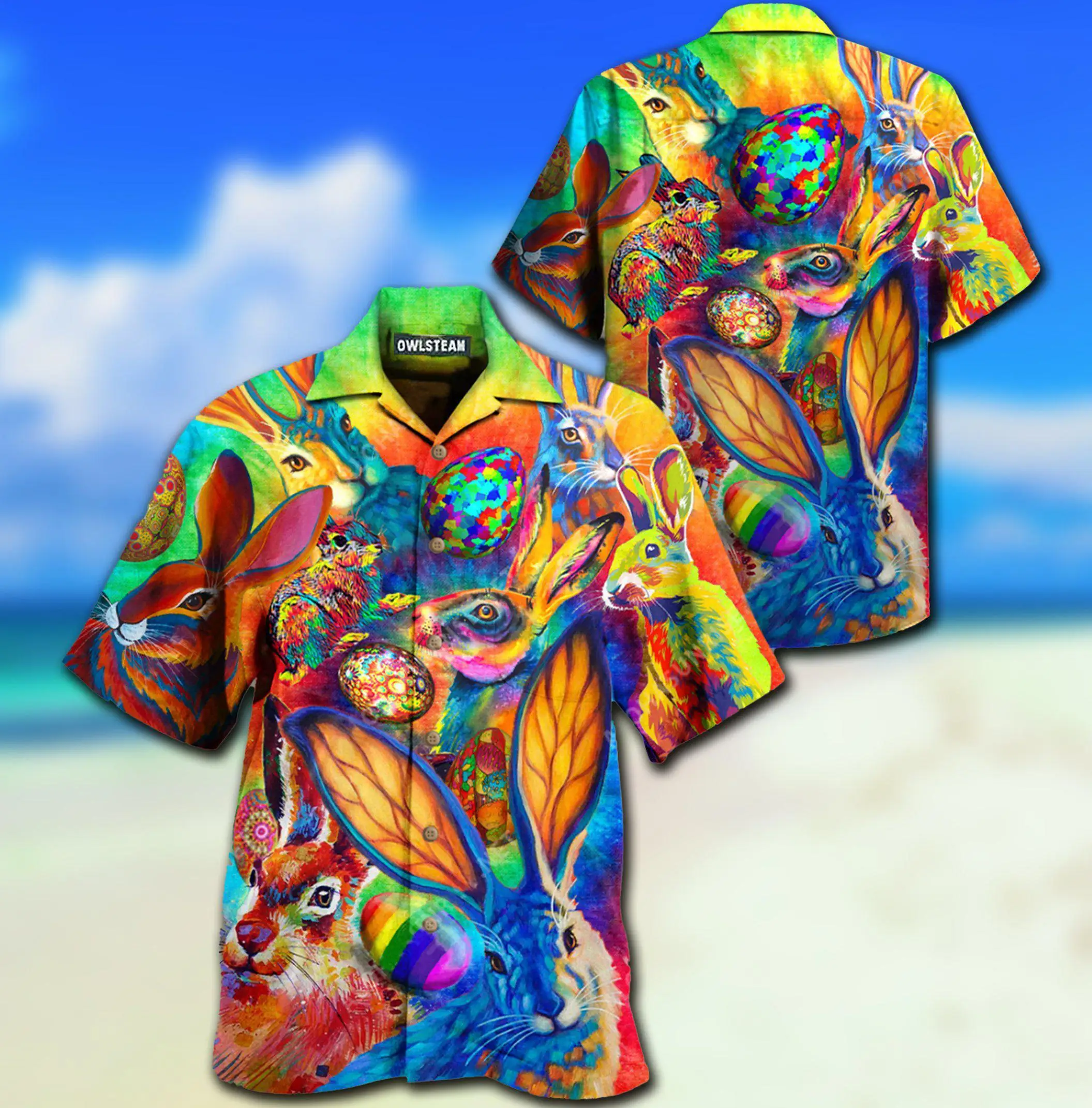 Hawaiian Shirt Men 3D Print Short Sleeve Cuban Tops Oversize Beach Bar Wear Summer Vacation
