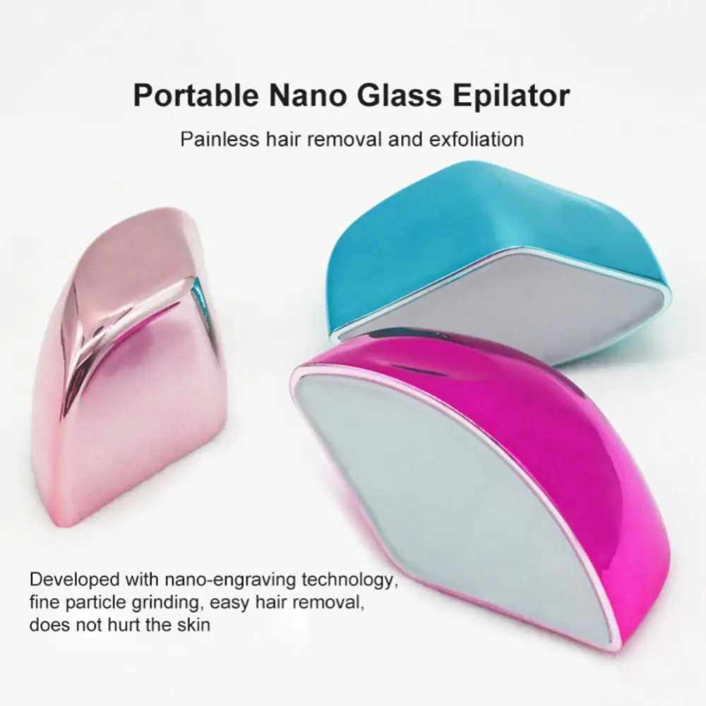 

Reusable Glass Crystal Epilator Painles Physical Exfoliating Hair Removal Device Safe Epilator Arm Leg Body Home Hair Sharpen