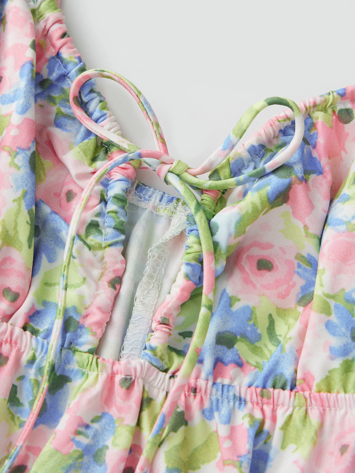 Women s Sleeveless Nightgown with Ruffled Hem and Floral Print Mini Night Dress for Summer Lightweight Sleepwear with Cute