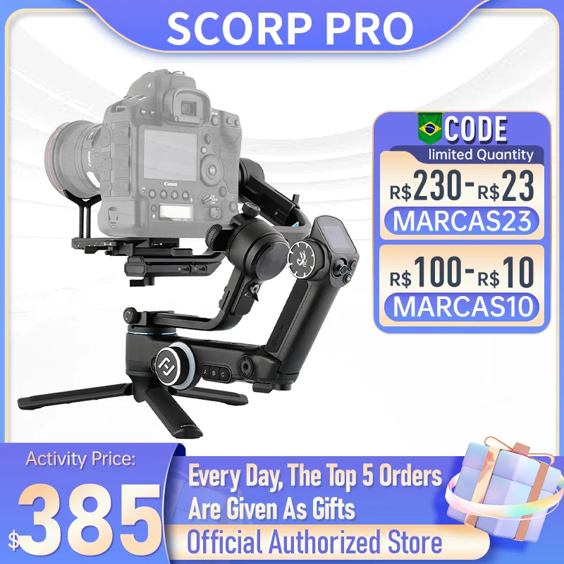 FeiyuTech SCORP Pro Official3Axis Gimbal Stabilizer for DSLR Mirrorless Professional Camera