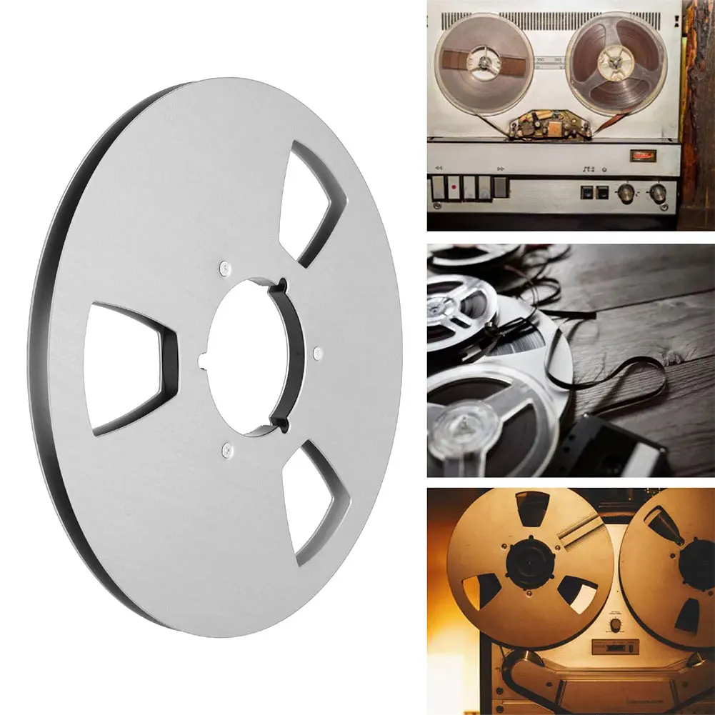 1/2PCS 1/4 10.5 Inch Empty Tape Reel Aluminum Alloy Reel Tape Recorder Accessory Empty Disc Opening Machine Parts for Nab