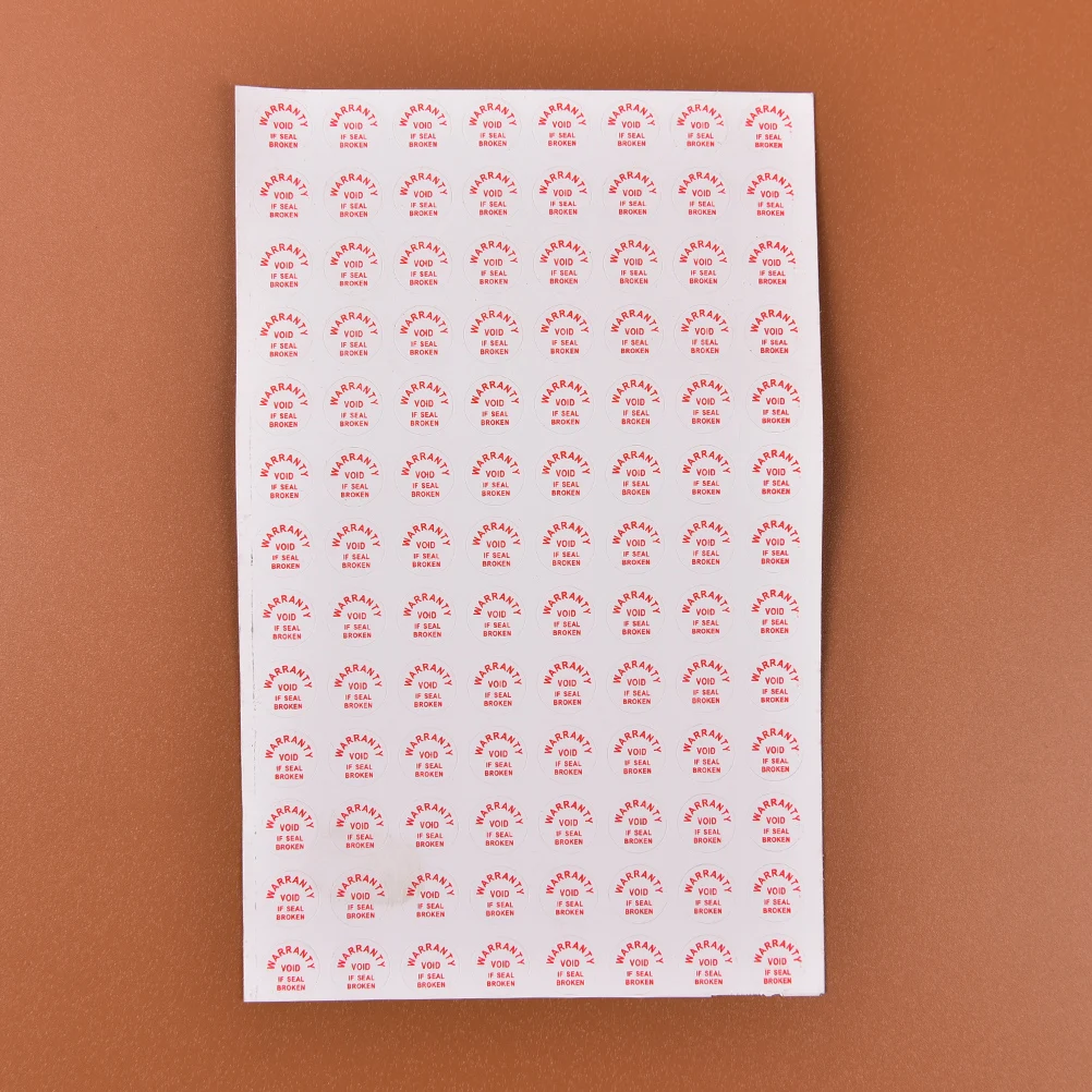 Warranty Void If Damaged - Security Seal Stickers (208 pcs)