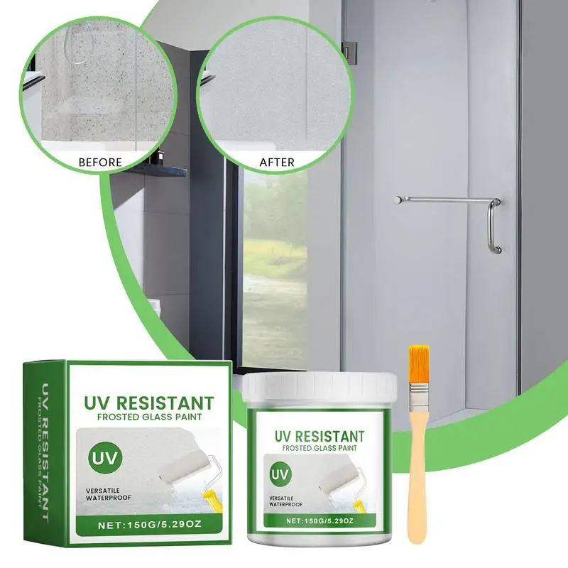 New Frosted Glass Paint UV Resistant Frosting Glass Paint 5.29oz Window Privacy Water-resistant Frosted Spray