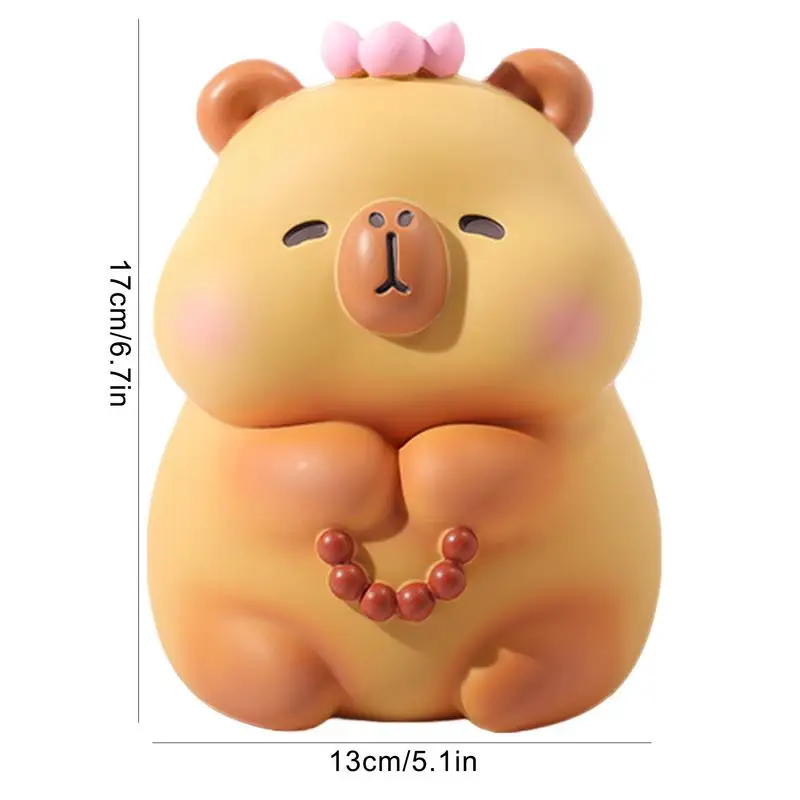 Kid Money Bank Cash Coin Saving Organizer With Capybara Shape Money Organizer Jar Cash Coin Saving Pot For Bedroom Den Dresser