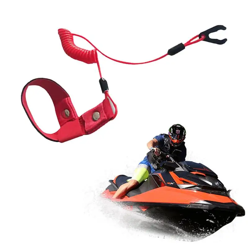 Start Stop Safety Lanyard Start Stop Safety Lanyard Urgency Flameout Rope Boat Engine Motor Stop Switch Flexible Urgency Engine jetting boat outboard engine motor lanyard kill stop switch safety tether for emergency flameout switch red cord flameout cord