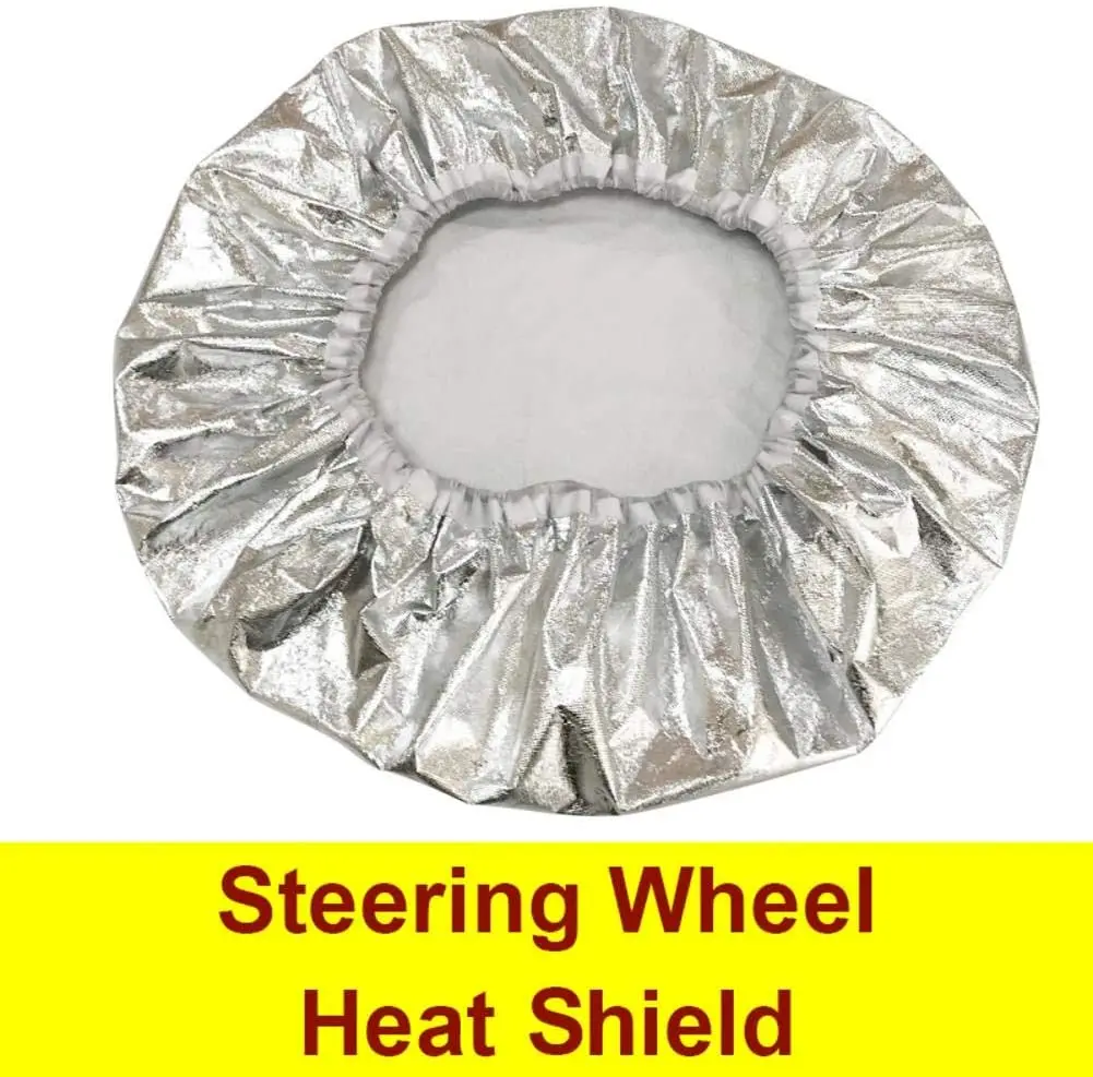 

Film Car Steering Wheel Cover Heat Insulation Sunscreen Aluminum Film Heat Shield Universal Silver 50 * 50 Cm