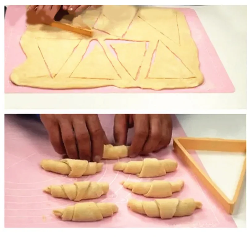 1 Pc plastikowe Croissant frez Roll Croissant narzędzie do robienia linii chleba formy ciasto formy wypieki cukiernicze pieczenia kuchenne gadżety