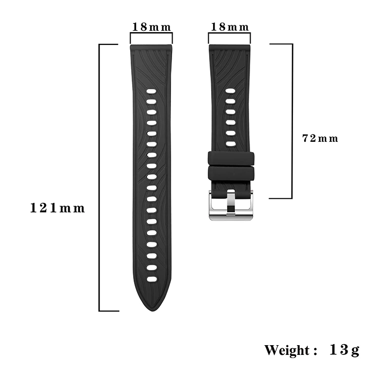 Premium 18mm Universal Watchstraps - Elegant Replacement Wristband