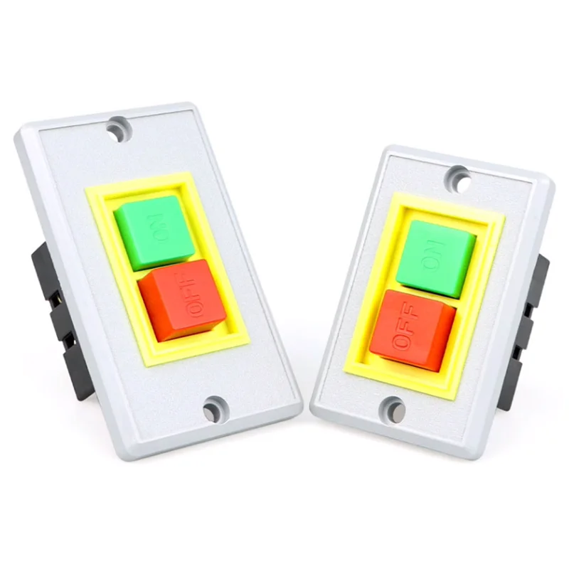 QKS2-5 Push button switch Start switch Start stop square plastic AC380V5A insulated pressure button 220V/380V universal