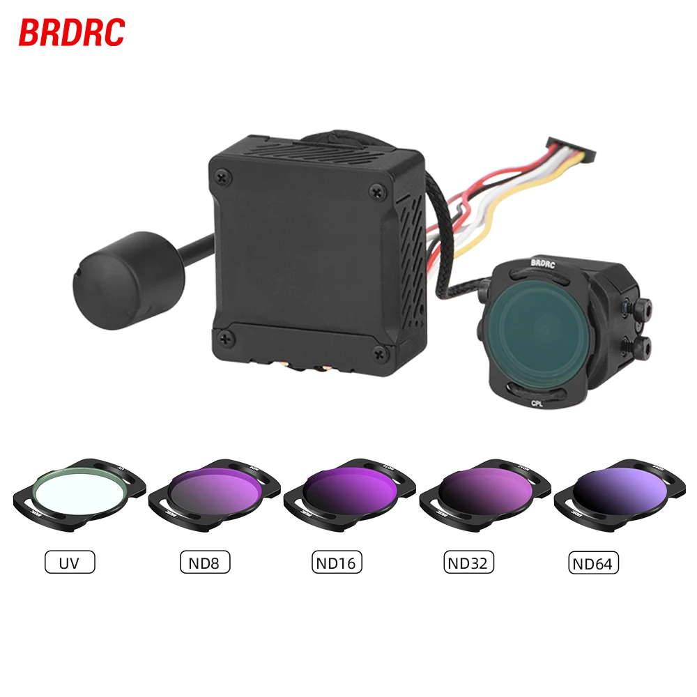 Filtro Obiettivo Per Dji O3 Air Unit Fotocamera In Lega Di Alluminio Uv Nd8/16/32/64 Cpl Polarizzatore Vetro Ottico Per Drone Racing Accessori Fai Da 
