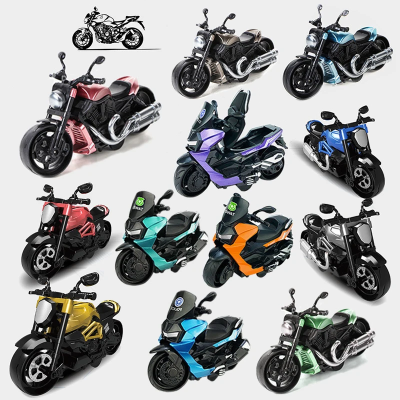 ABS Mini Motorcycle Toy for Kids Friction Powered