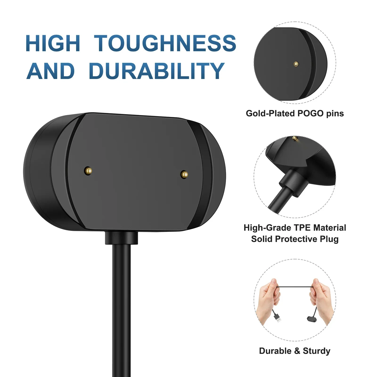 Universal Smartwatch USB Charging Cable and Dock
