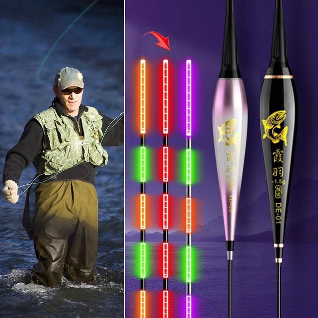 1Pcs Smart LED Fishing Float Highly Sensitive Remind Buoy Gravity Sensor  Glowing Electric Night Fishing Strobe