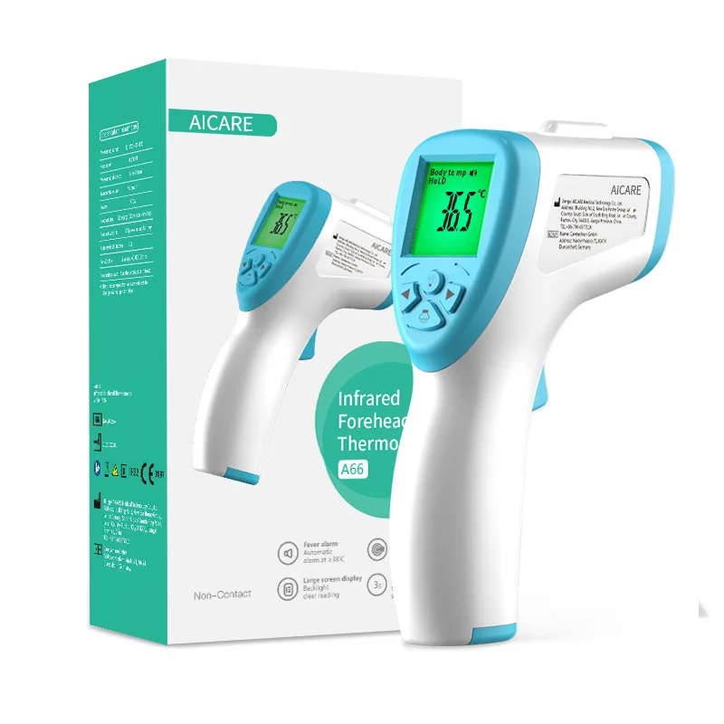 Digital Thermometer AICARE Digital Infrared Forehead Thermometer Electronic Non-Contact for Baby Adults Body Medical Fever Measure Tool Outdoor Home