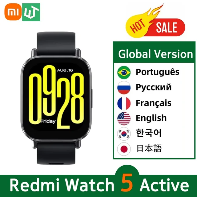 Xiaomi Redmi Watch 5 Active Global Version Smartwatch 2'' Display Bluetooth Calling 470mAh Battery 18 Days 140+ Sports Mode 5ATM 1