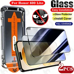 Dual Pack HD Screen Protector with One - Click Privacy and Dust - Free Installation for Honor 600 Lite (2 Pcs)