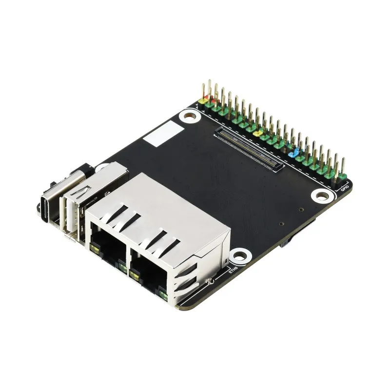 

Mini Dual Gigabit Ethernet Base Board Designed for Raspberry Pi Compute Module 4 CM4-DUAL-ETH-MINI