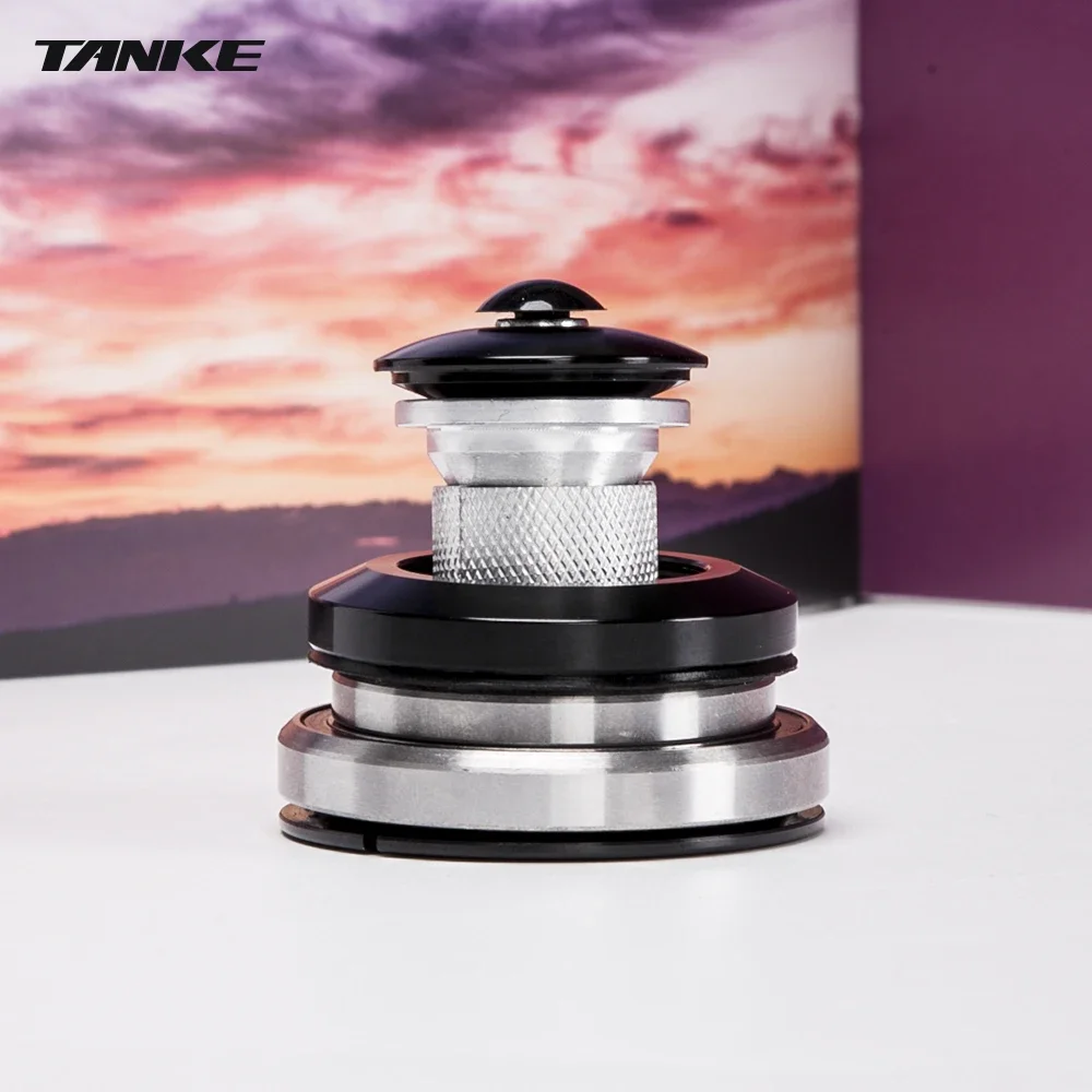 TANKE-MTB Mountain Bike Bowl Group Aluminum Alloy Headset Tapered Straight Fork Bearing 44-44mm/52/55/56mm 11/8 ",11/2",28.6mm