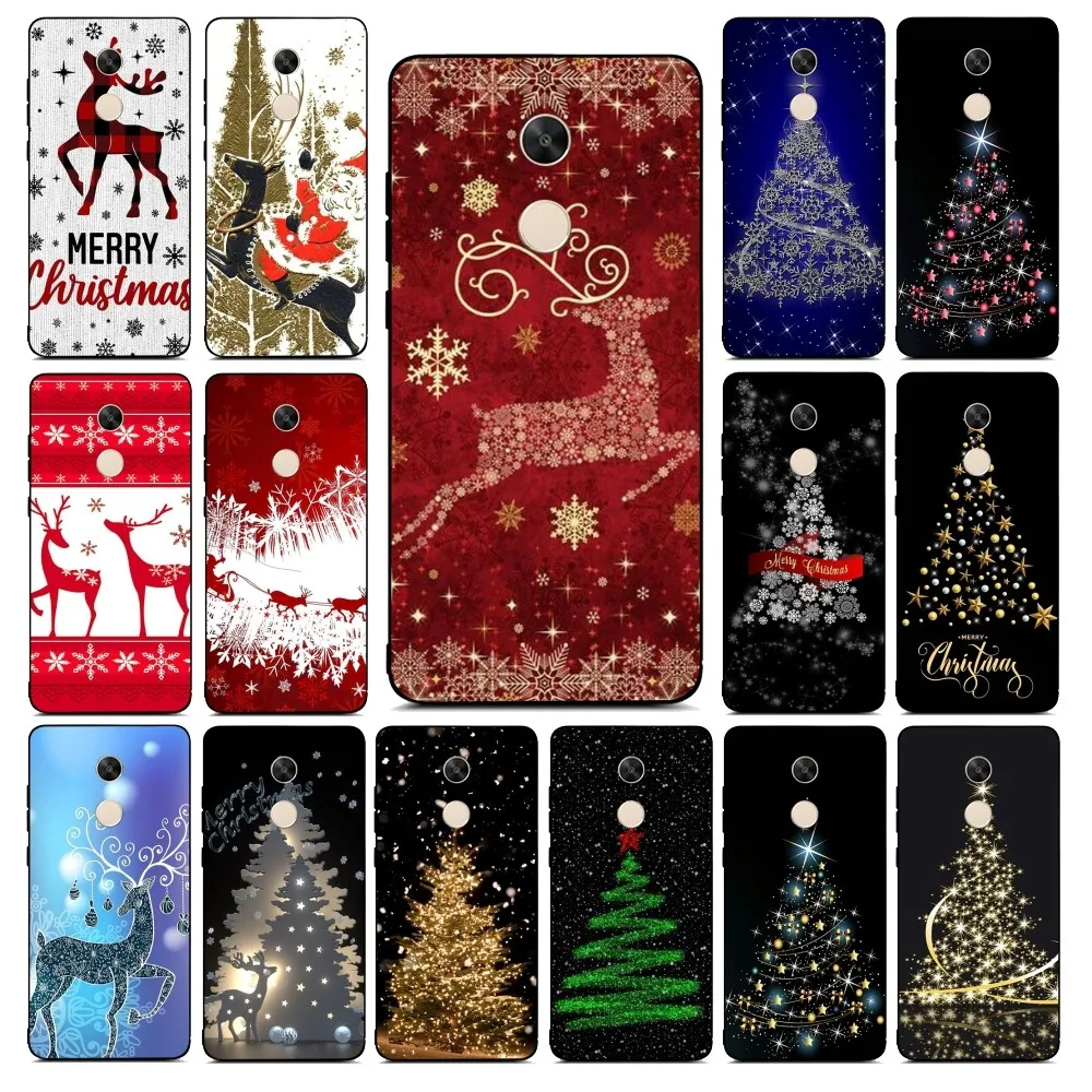 Merry Christmas Deer Tree Custodia Per Telefono Per Redmi Note 4X5 A 6 7 8 Pro T 9 Pro 9S 10 Pro 11 Pro 11S 11Epro Pocom3Pro