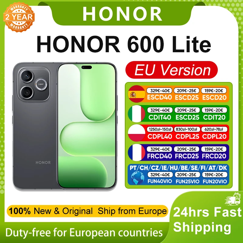 Wersja EU Honor 600 Lite z EU za $350.83 / ~1324zł