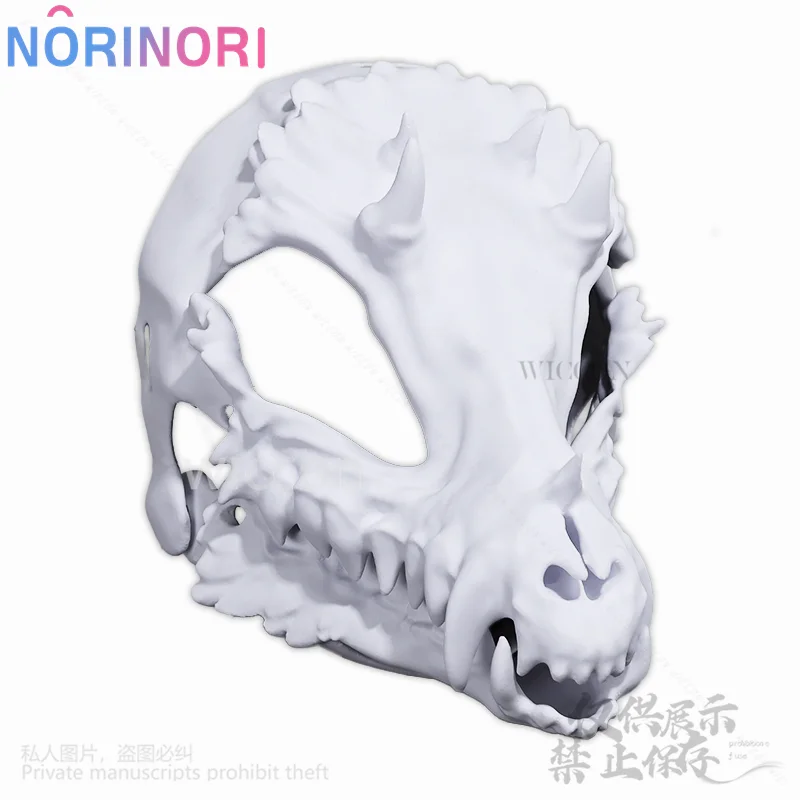 Game Animal Furry 3D Mask Cosplay Furrsuit Kigurumi Props Polylactic Acid Headwear Halloween Christmas Party Customized