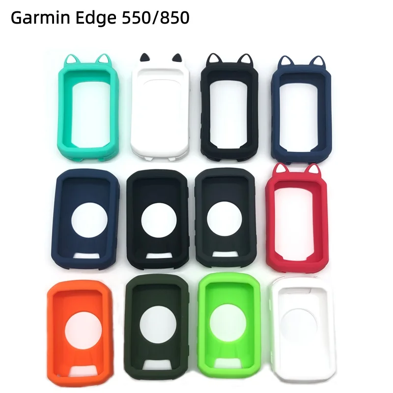 Silicone Protective Set with Tempered Glass Screen Protector & Lanyard for Garmin Edge GPS Computer
