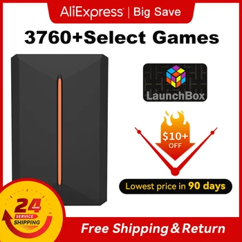 3760+ Giochi 3D/AAA per PS4/PS3/PS2/Switch/WII/WIIU/N64/DC Etc Disco rigido da gioco esterno portatile da 500 GB Launchbox per PC Windows 1