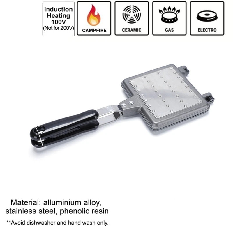 1 PCS Hot Dog Toaster Press Sandwich Maker Toaster For Kitchen And Camping Baking Tray 4