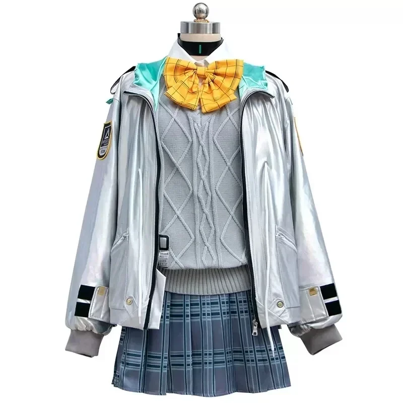 Женский костюм для косплея из искусственной кожи, с париком