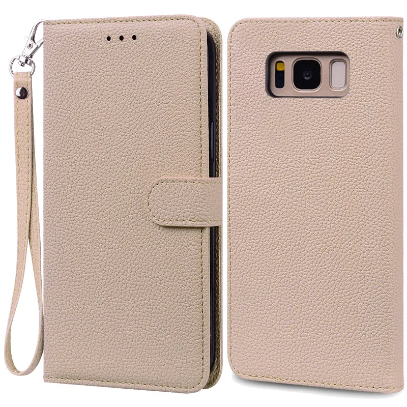Luxurious Leather Wallet Flip Case for Samsung Galaxy S8 Plus