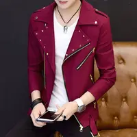 2025 Spring Men Jacket Fashionable Slim Personalized Short Coat, Youth Men's Clothing 2