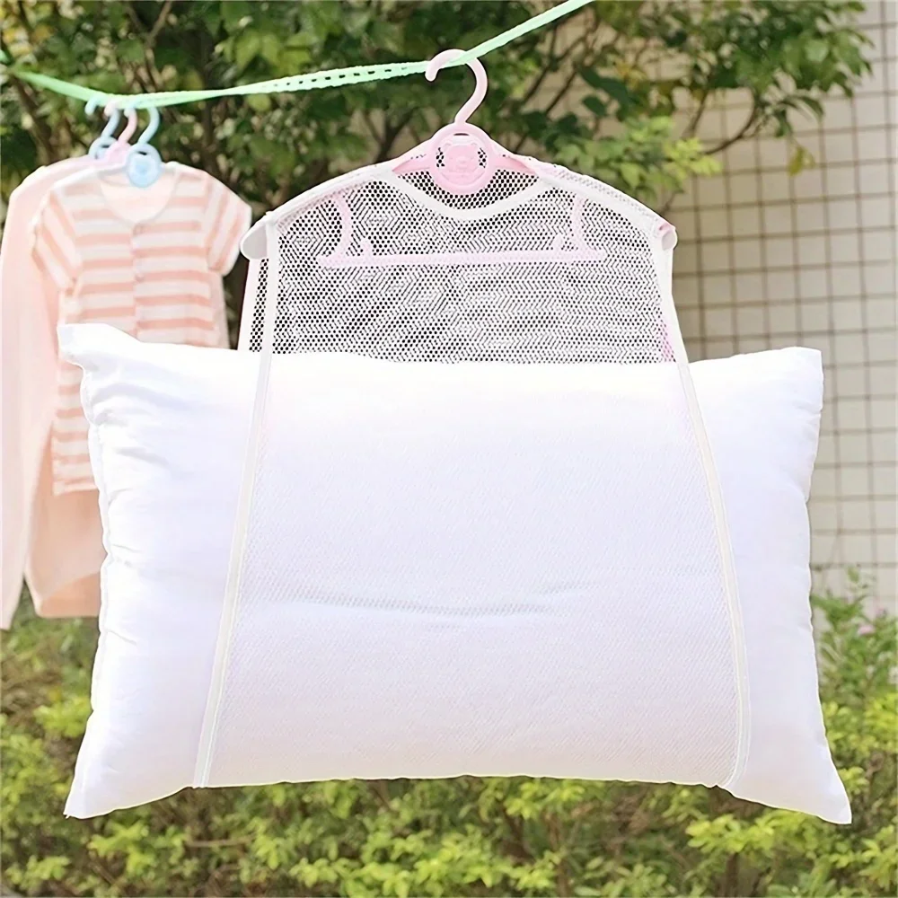 1 multifunctional laundry and drying net for pillow and toy fabric care,space saving and organizing mesh bag - perfect for home 1