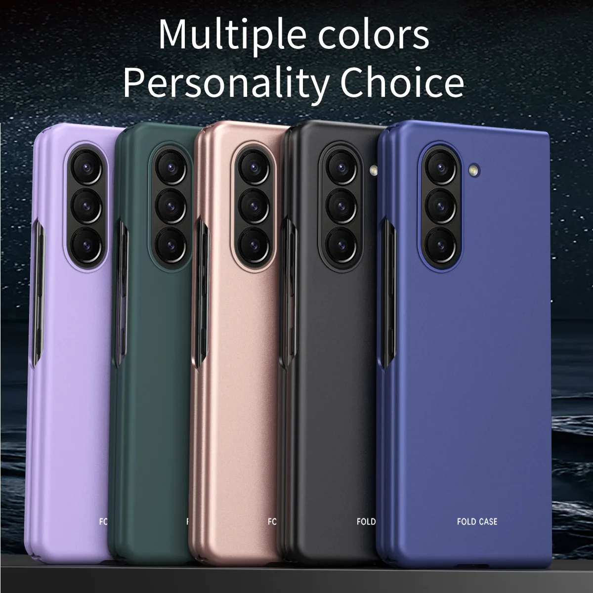 Custodia Per Samsung Galaxy Z Fold 5 Fold 4 Custodia Per Telefono Schermo Pieghevole Skin Touch Pc Hard Drop-Resistant Z Fold 3 Cover Protettiva