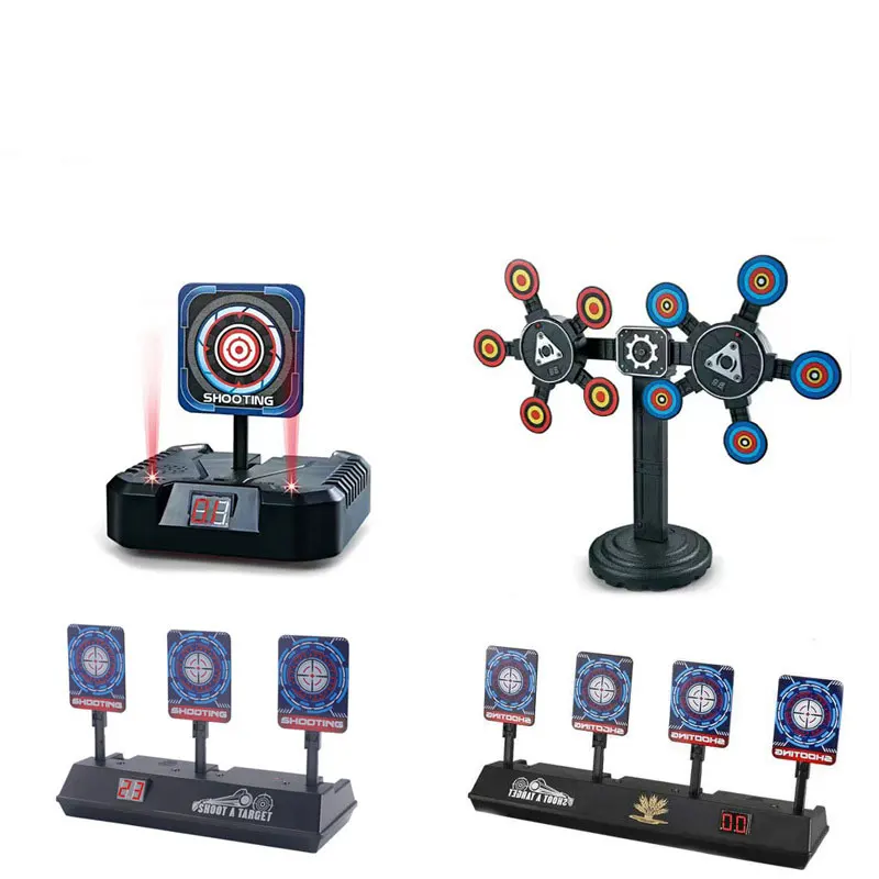 360&deg; Rotating Movable Electronic Scoring Target Automatic Return Dmart Toy Gun Target Shooting Accessories