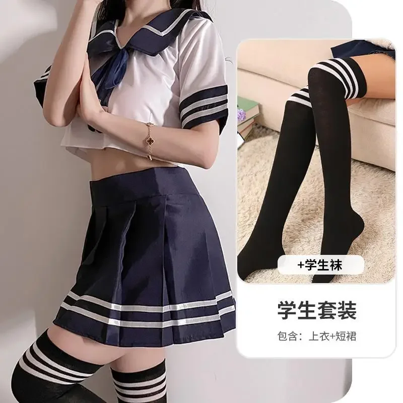 Plus Size Women Sexy Cosplay Nurse Student Uniform School Girl Erotic Maid Costume Mini Skirt Dress Erotic Lingerie Role Costume