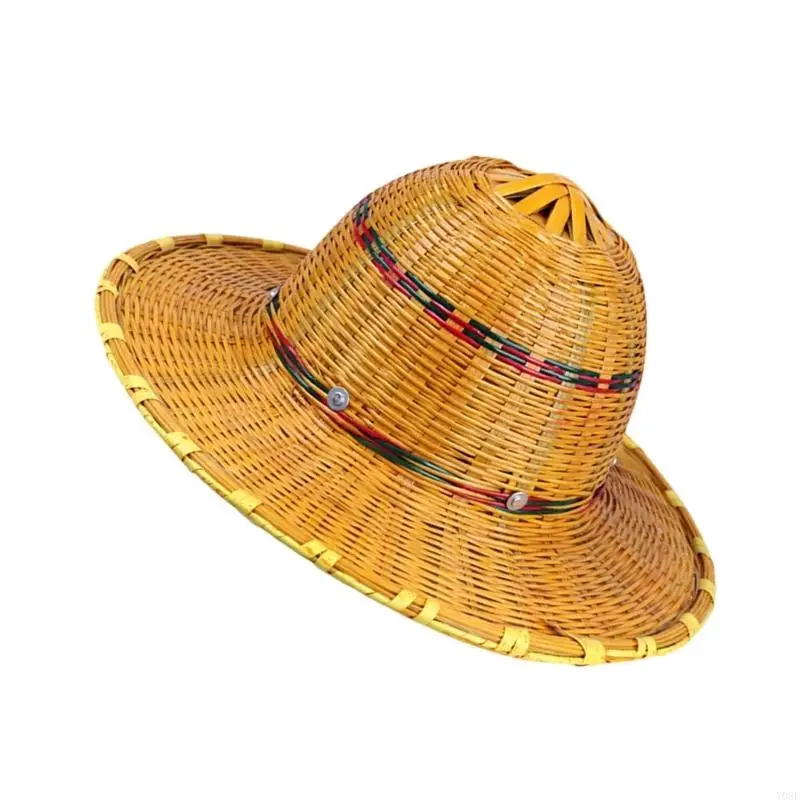 Atmungsaktiver aus Bambusgewebe für Outdoor-Aktivitäten, leichter Damen-Sonnenhut Y08E – Detail 2