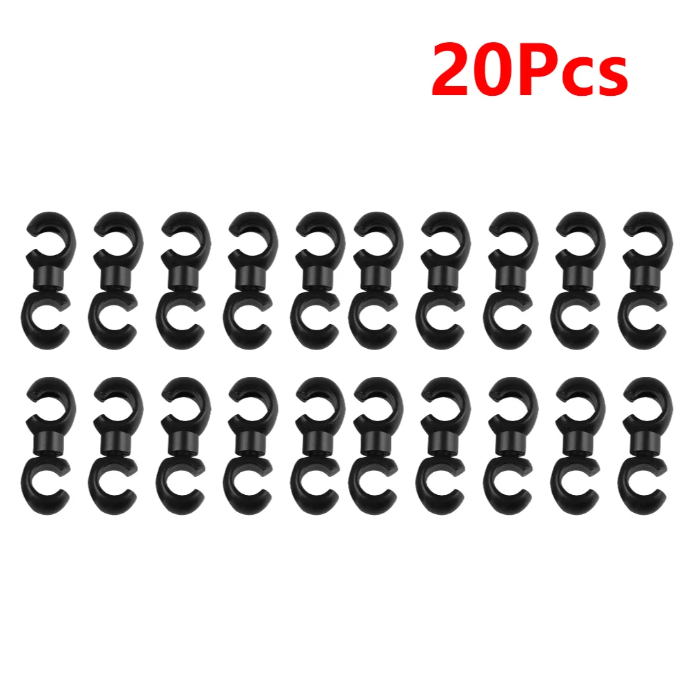 10-Piece Set of S-Style Clips for Bike Brake and Gear Cables