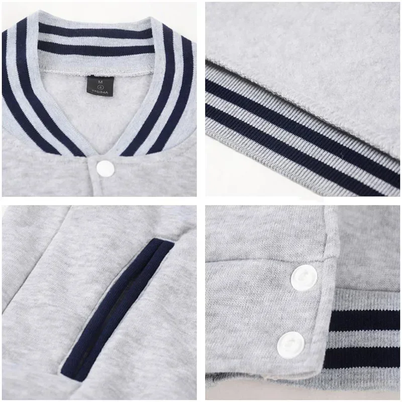 Sailor JP Anime Moon Print Baseball Jacket Men Clothing Women Streetwear Fleece Bomber Jackets for Kids Winter Coats 5