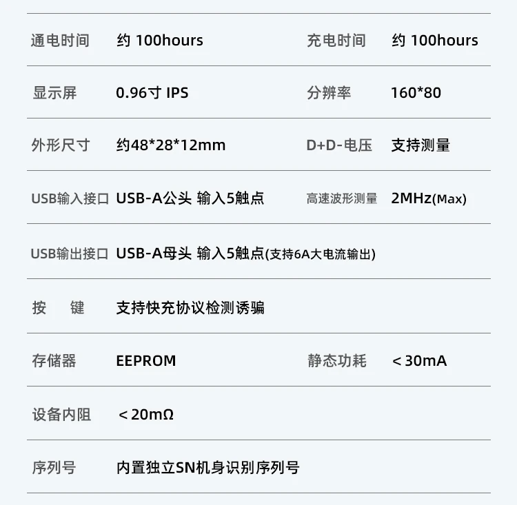 Carregamento do Telefone Móvel, USB Tester, Voltímetro Atual, A2