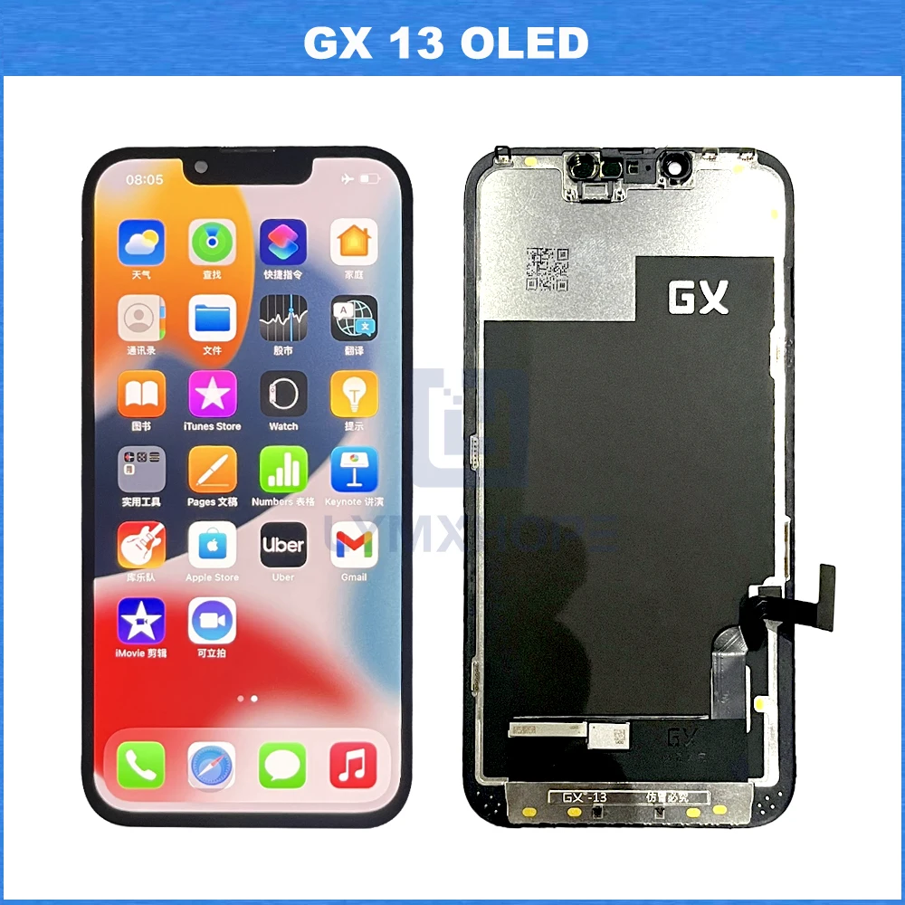 GX OLED Display For iPhone 14 15 Pro Max Screen X 11 12 13 Pro Max