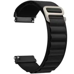 Trail+Alpine Durable Nylon Strap for Versatile Use - 20/22mm Band Accessories (01 - Black)