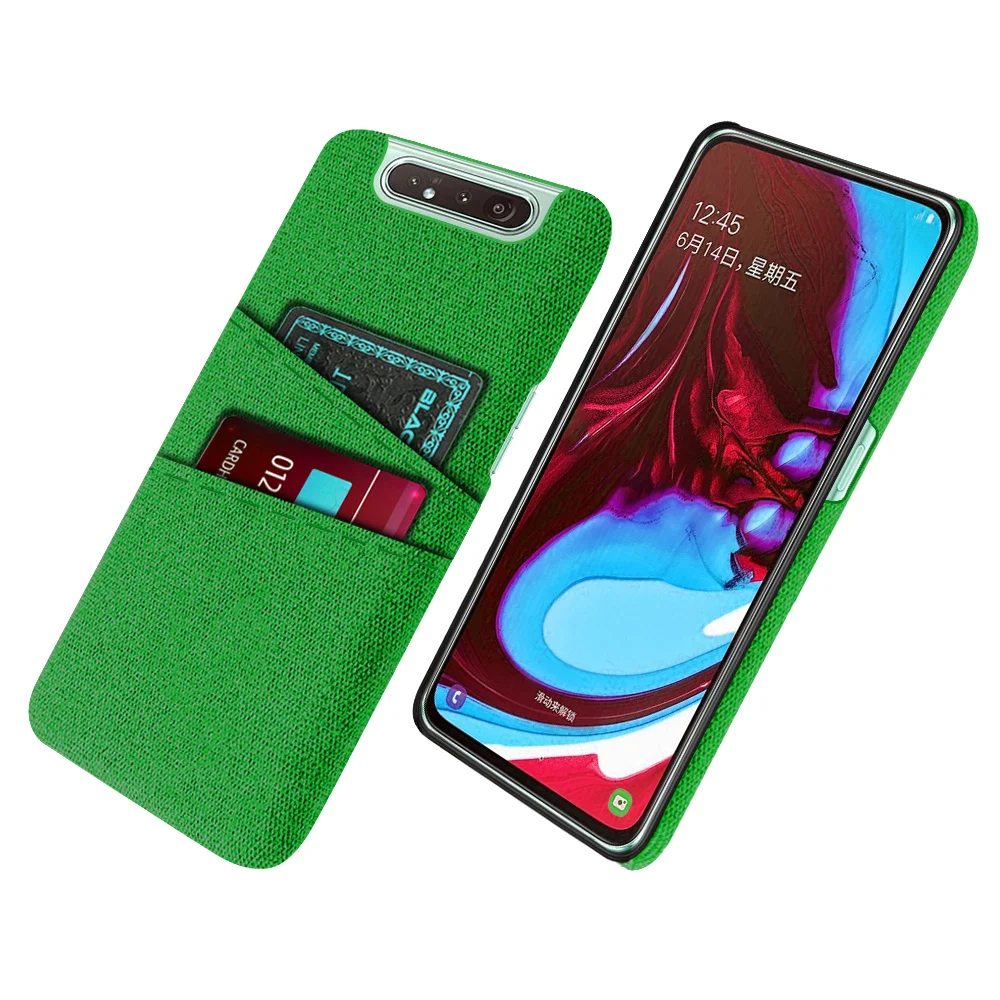 Luxurious Dual Card Fabric Cloth Case