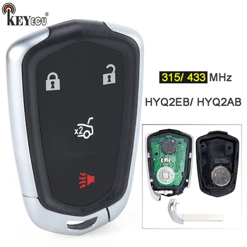 Keyforkess 315MHz/ 433MHz ID FCC: HYQ2EB/ HYQ2AB Keyless Smart Remote Key Fob 5 1 6 pulsanti per Cadillac Escalade ESV 2015-2020