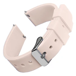 Silicone Quick Release Soft Watch Band Strap - Multiple Sizes Available - 20mm (SandPS)