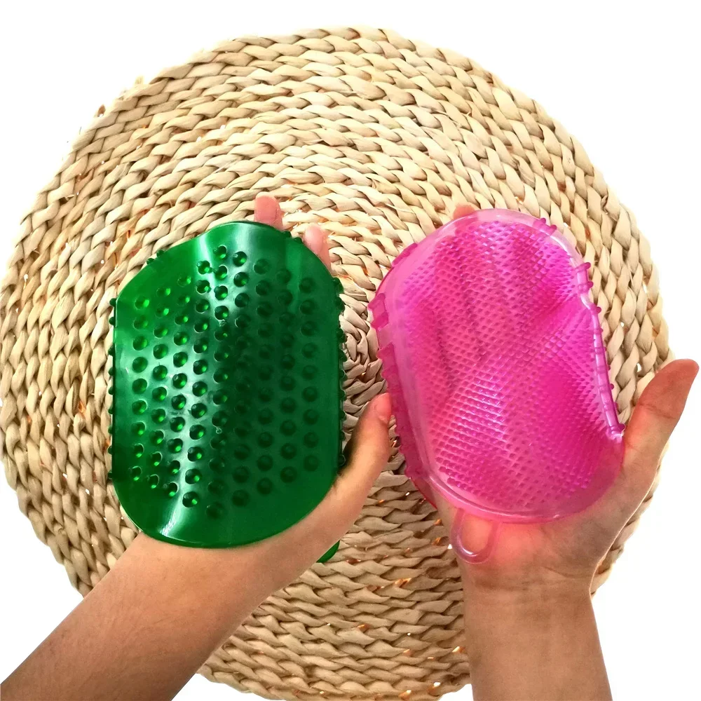 Soft Silicone Massage Scrub Gloves for Peeling Body Bath Brush Exfoliating Gloves Footbrush for the Bath Body Brush