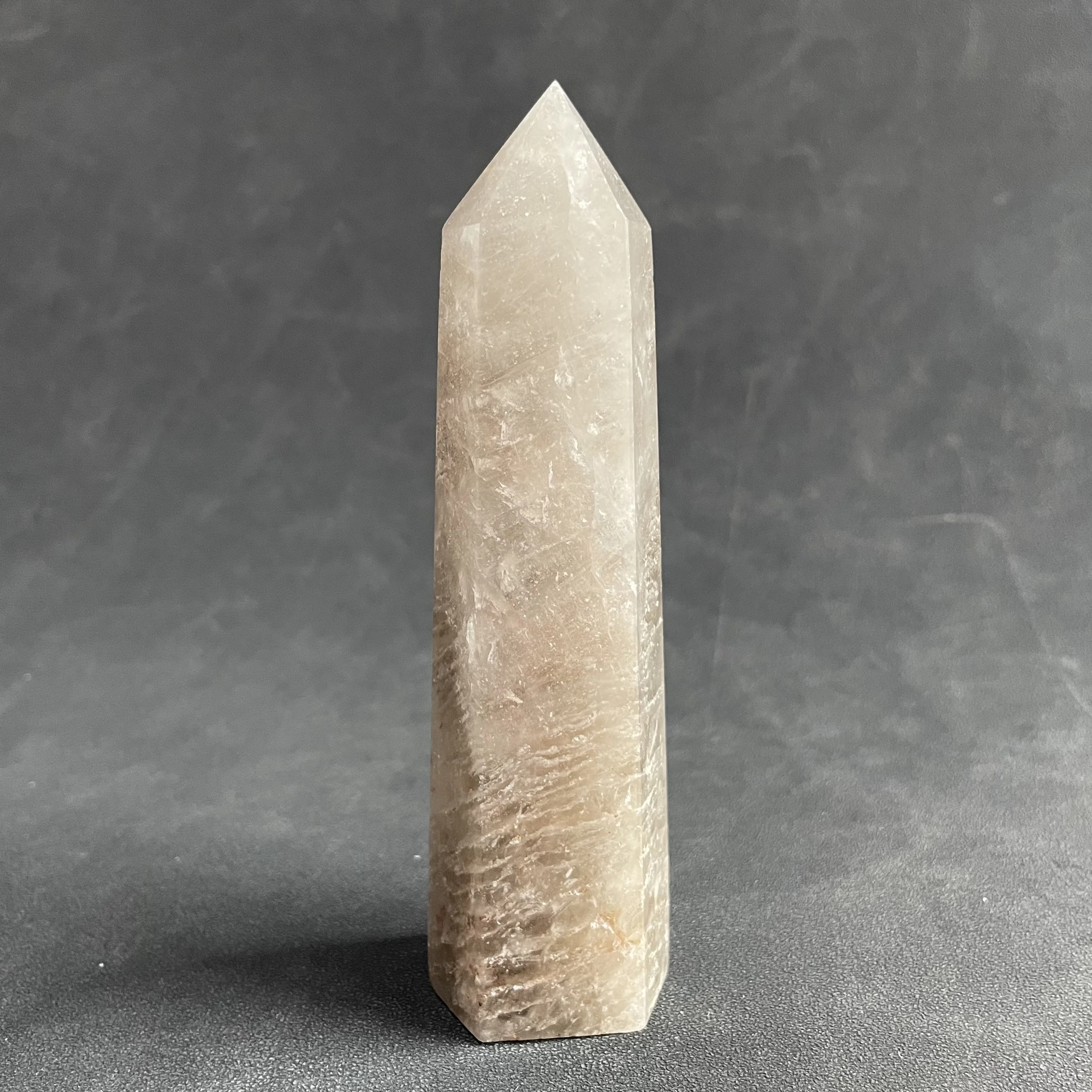 

173g Natural Stone Green Phantom Crystal Tower Polished Quartz Wand Point Reiki Healing Gift Room Decor Obelisk Y1061