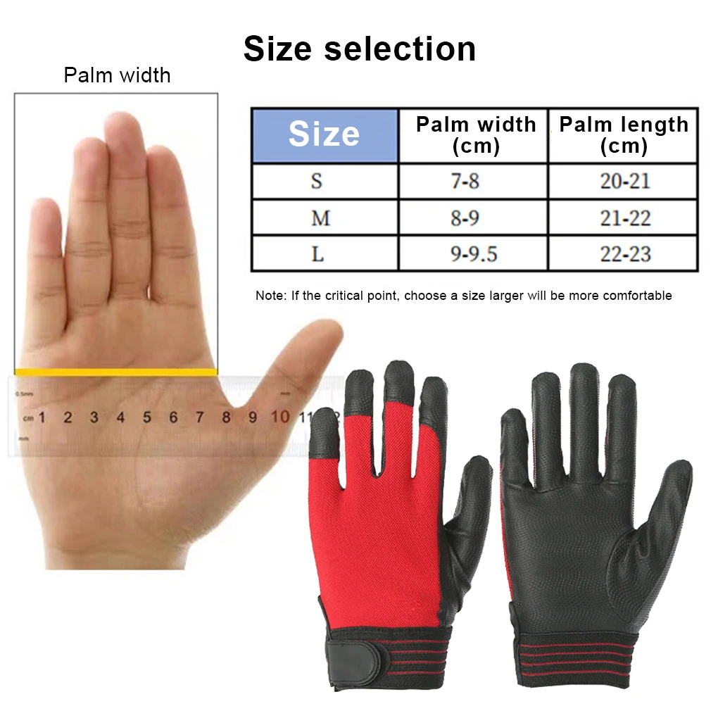 1 Pair Work Gloves Anti-Electricity High Voltage Electrical Insulating Glove Soft Mittens Riding Motorcycle Black Red 4
