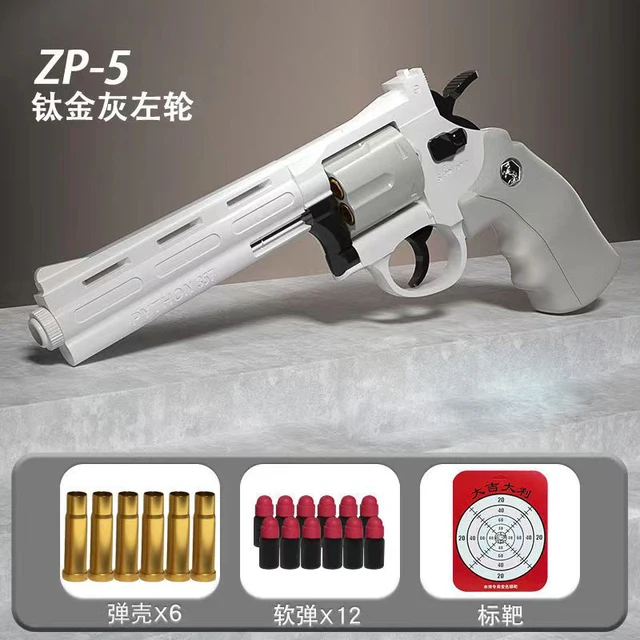 ZP5 Revolver Pistol Launcher Soft Bullet Dart Blaster Toy Gun Weapon Outdoor Airsoft Shooter Pistola For Boys Birthday Gift 1
