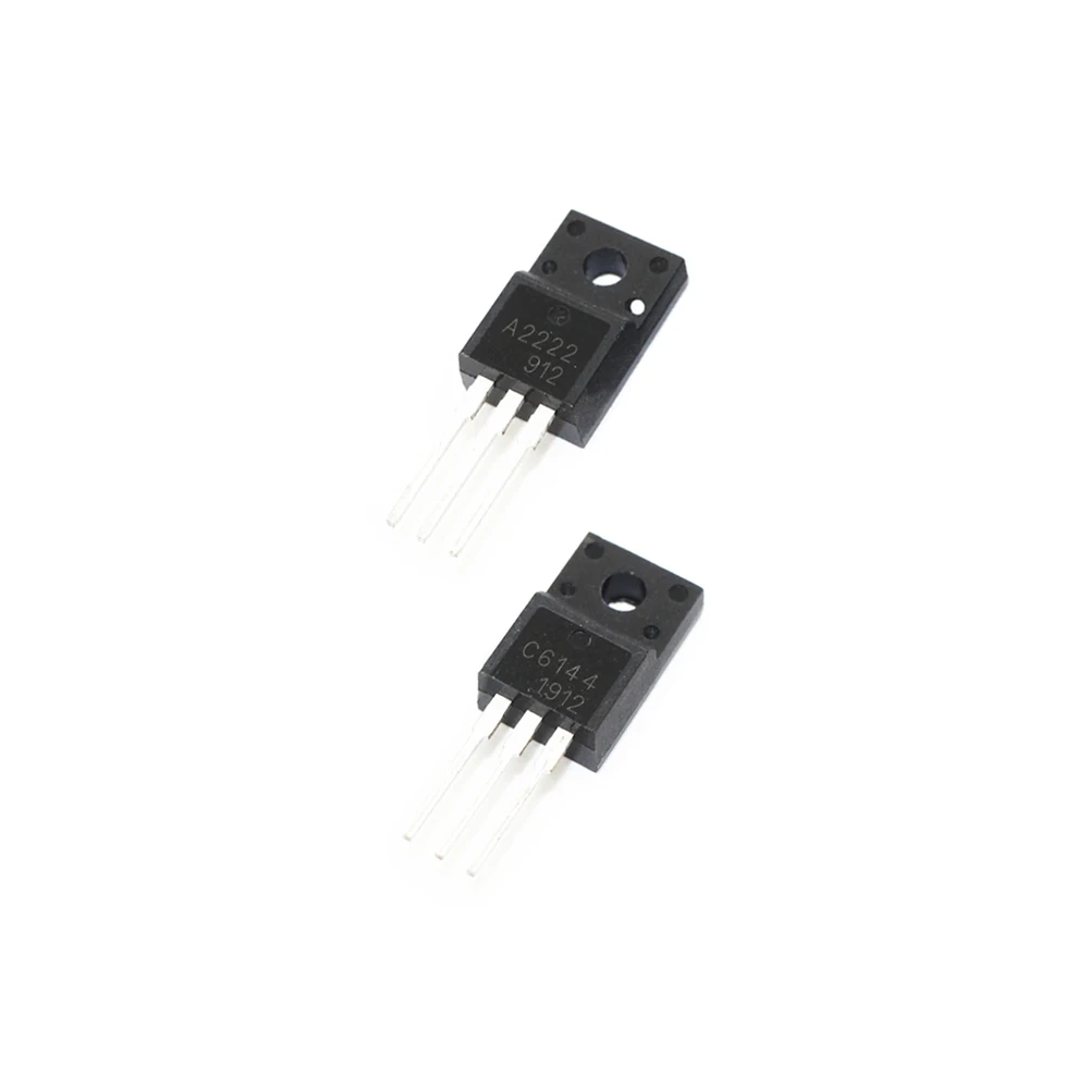 10PCS/LOT 5Pairs 2SA2222 2SC6144 A2222 C6144 DIP TO-220F Printer Motherboard Transistor New Good Quality Chipset images - 6