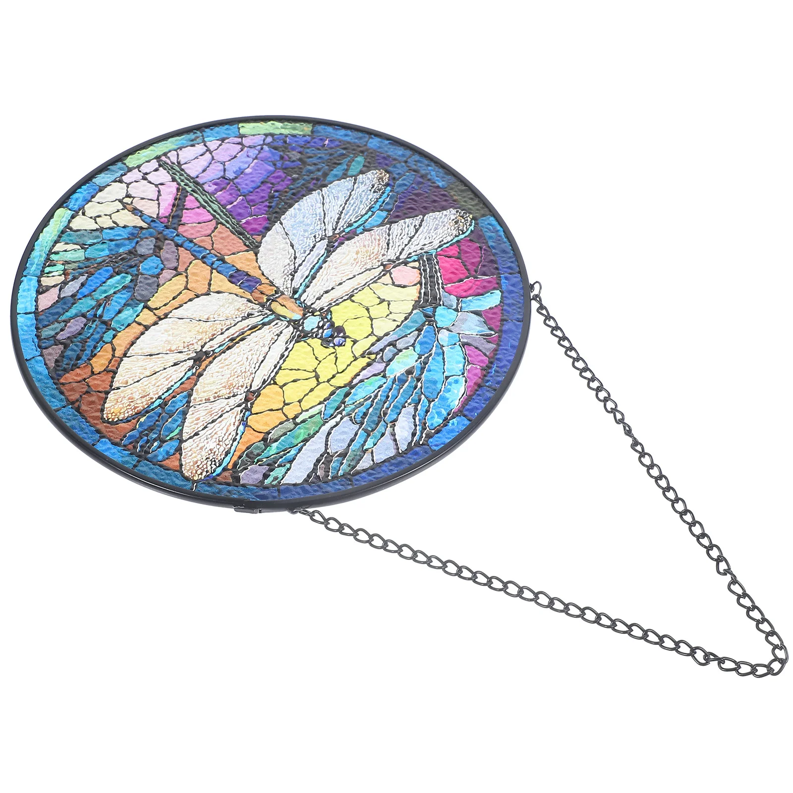 

Stained Glass Hangings Dragonfly Decor Ornament Pendant for Festival Creative Pendants Party Prop Decorate Chic